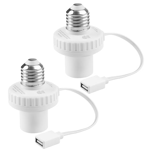 2 Pack Lamp Socket Power Adapter for Wyze Cam v3 (2 Count)