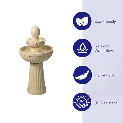 37.80” H Outdoor Water Fountain Made with Eco