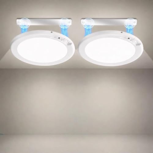 2 Pack Magnectic Rechargeable LED Ceiling Light Motion Sensor (2 Count)