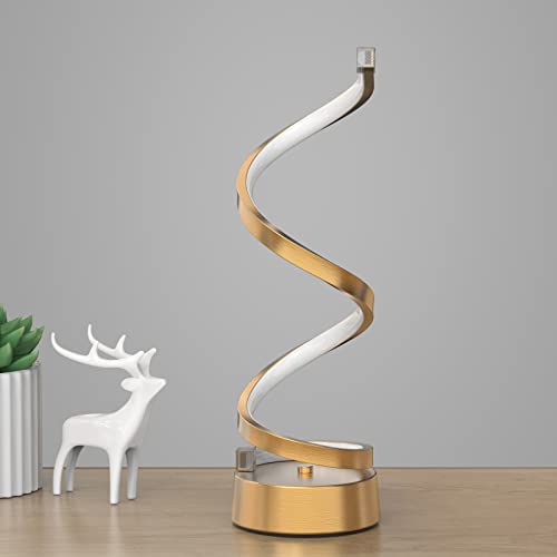 Gold Infinity Spiral LED Table Lamp