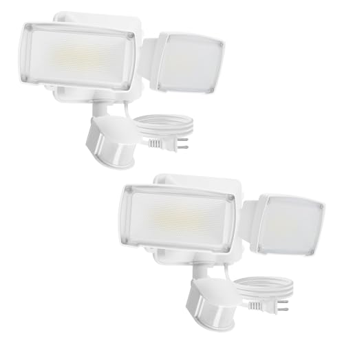 21W 2 Pack Plug in Motion Sensor Light Outdoor (2 Count)