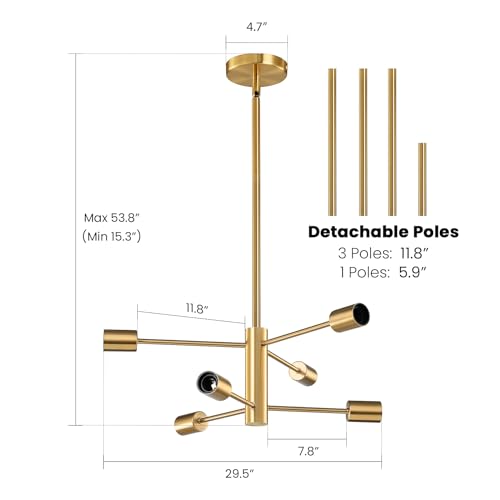 Modern Sputnik Chandeliers Light