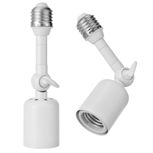 2 Pack E26 Light Socket Extender (2 Count)