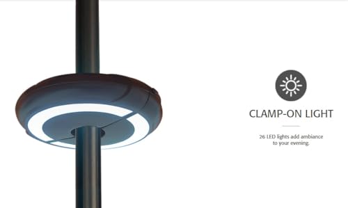 Rechargeable Cordless 26 LED Garden Patio Umbrella Lamp (2 Count)
