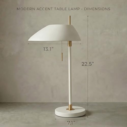 Modern Vintage White Table Lamp