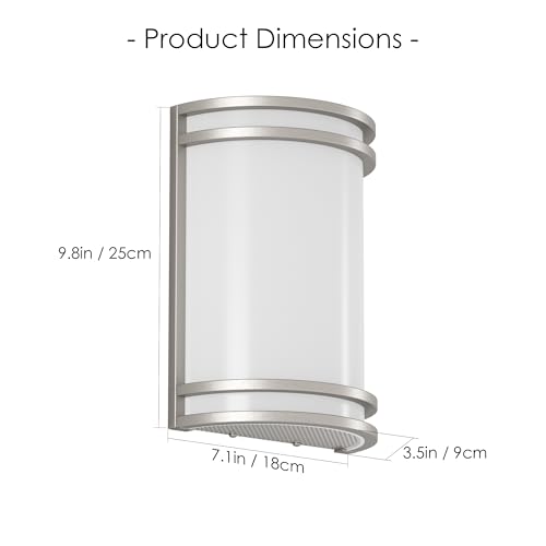 Modern Wall Sconces 15W LED Indoor Hardwired Dimmable 3000K 4000K 5000K Wall Lights for Living Room Hallway Bedroom