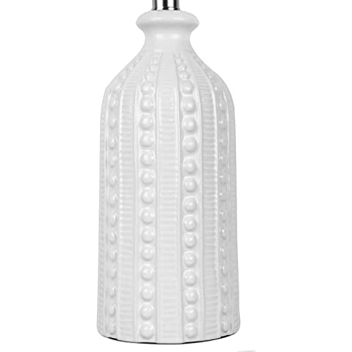 White Ceramic Table Lamp 24.5"