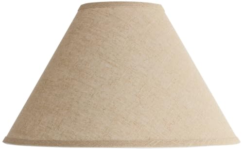 Pre Assembled Denni Fine Large Burlap Empire Shade 6x17x11.5
