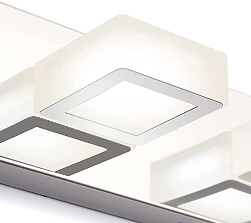 LED Modern Chrome Vanity Lights 6 Lights Stainless Steel Acrylic Modern LED Bathroom Vanity Lights Over Mirror