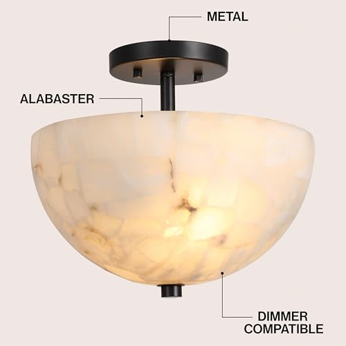 Celine 2 Light Semi Flush Mount 11.88"