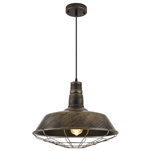 Brass Industrial Pendant Lights 1 Pack