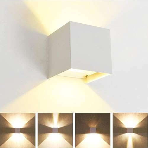2 PCS 12W Outdoor Sconces Wall Lights LED Exterior (2 Count)