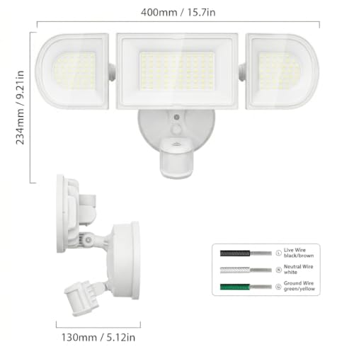 120W Smart Flood Light Outdoor (White)