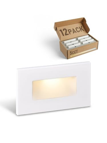 12 Pack 5CCT 120V LED Step Lights (12 Count)