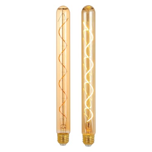 E26 T10 12 Inch Long Tubular LED Edison Bulbs (2 Count)