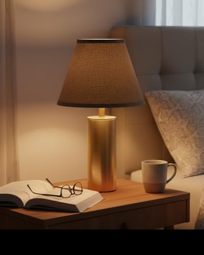 56029 Empire Uno Lamp Shade in Wenge Brown Burlap Textured Fabric