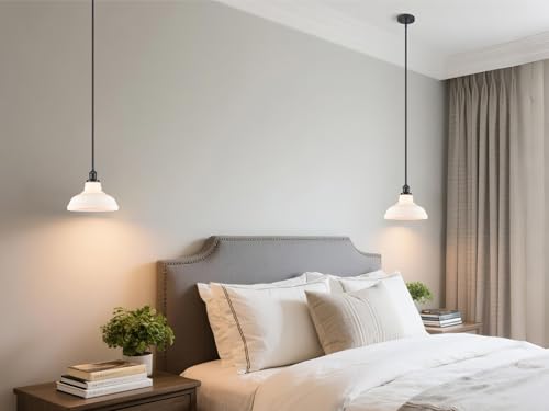Black Opal Glass Pendant Light