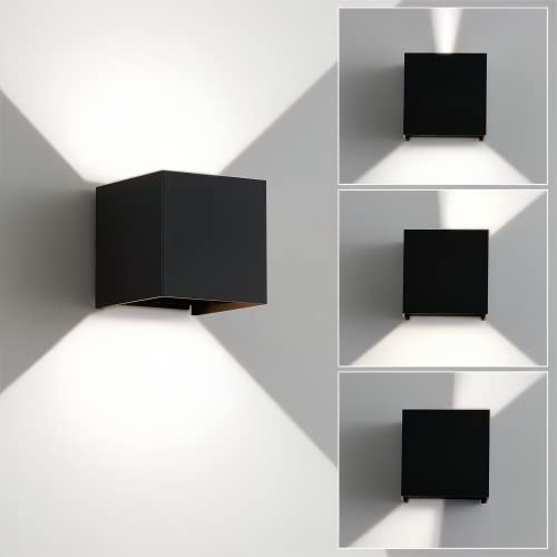 Outdoor Wall Sconces Wall Lighting 20W LED Wall Pack Light Adjustable Up Down Light Beam Waterproof Outdoor Wall Lights Exterior for Porch Patio Outdoor Porch Light 4.7 in. 6500K