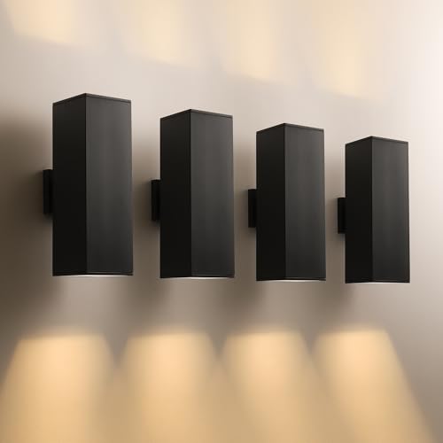 18" Modern Outdoor Porch Light in 2 Lights (2 Count)