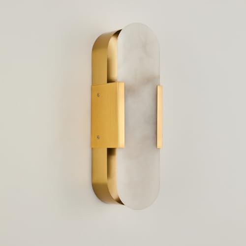 Modern Alabaster Wall Sconce Set of 2