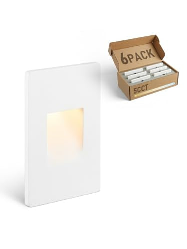 6 Pack 5CCT 120V LED Step Lights (6 Count)