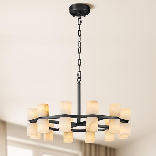 Alabaster Round Chandelier