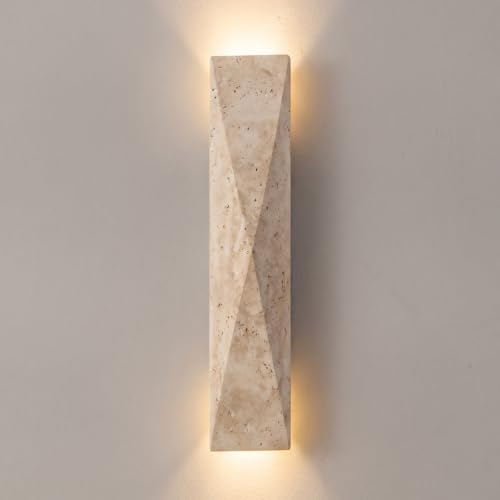 Modern Travertine Wall Sconce
