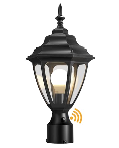 18" Updated Large Dusk to Dawn Outdoor Post Lights