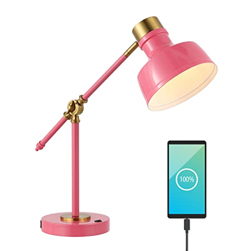 Allegra Metal Task Desk Lamp USB Port 18.5"