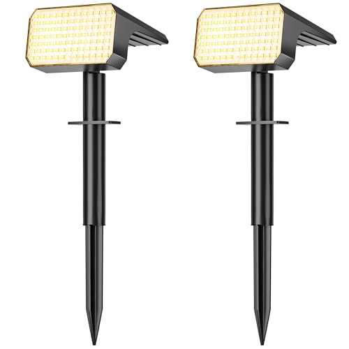 Solar Spot Lights Outdoor Waterproof IP65 (2 Count)