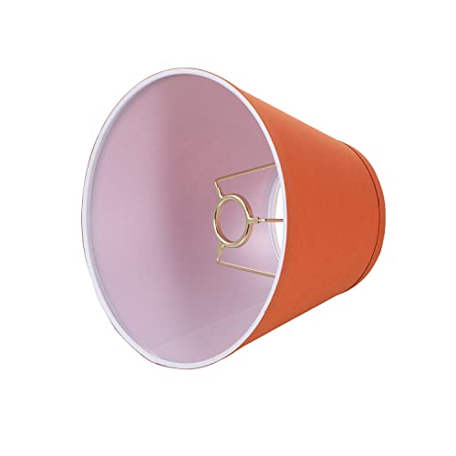 56002 Transitional Hardback Empire Shape UNO Construction Lamp Shade in Brick Red