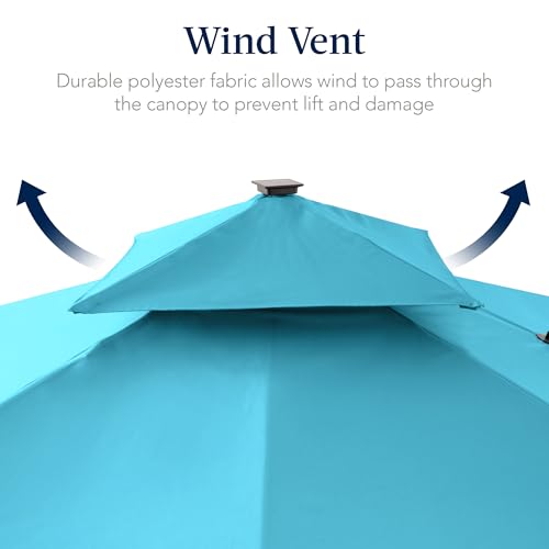 9x12ft LED Cantilever Patio Umbrella w