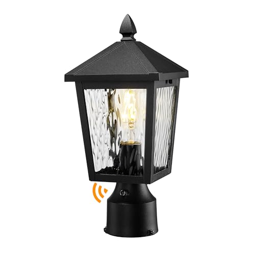 Lantern Post Light Fixture with Photocell Sensor