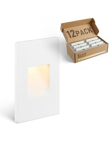 12 Pack 5CCT 120V LED Step Lights (12 Count)