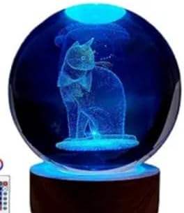 Large 3D Cat Night Light, 16 Color Changing with Remote Control for Bedroom Decor, Ideal Cat Gifts