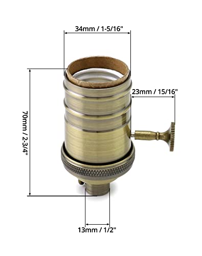 E26 E27 Lamp Socket (2 Count)