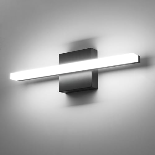 Black Bathroom Light Fixtures Over Mirror Lighting Gentle