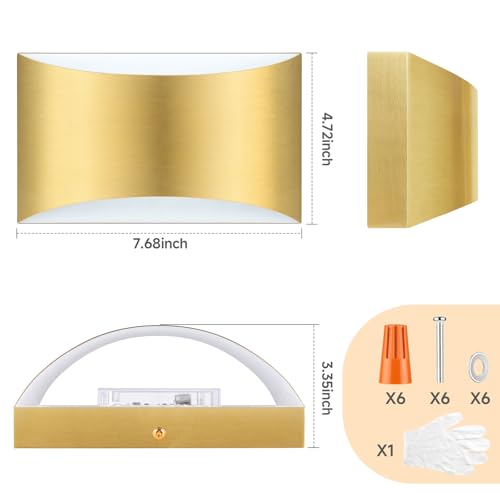 Modern LED Wall Sconce Set of 2 (2 Count)