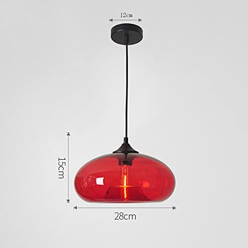 Industrial Pendant Light Shade of Onion Vintage Chandelier E26 Pendant Lighting for Kitchen Island Colorful Glass Cage