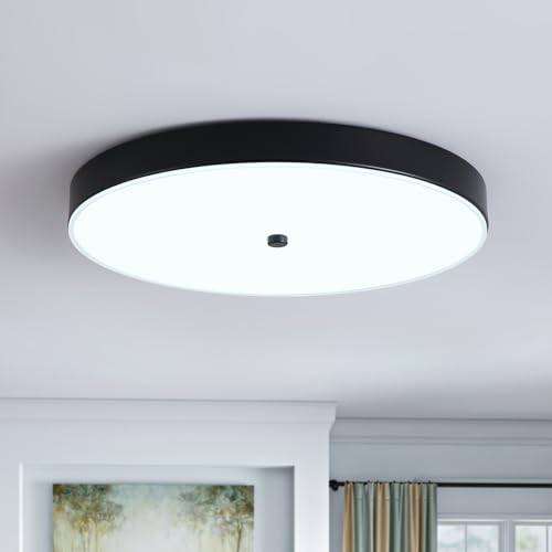 4 Pack Black Flush Mount Ceiling Light (4 Pack)