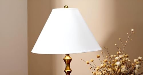 32206A Hardback Empire Spider Lamp Shade in White