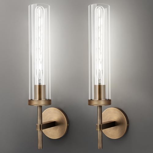 Bronze Wall Sconces Set of Two with White Lights (2 Count)