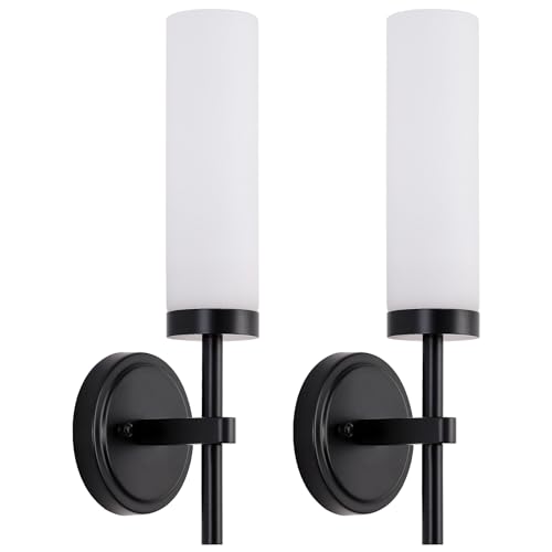 Black Bathroom Wall Sconces Set of 2 (2 Count)