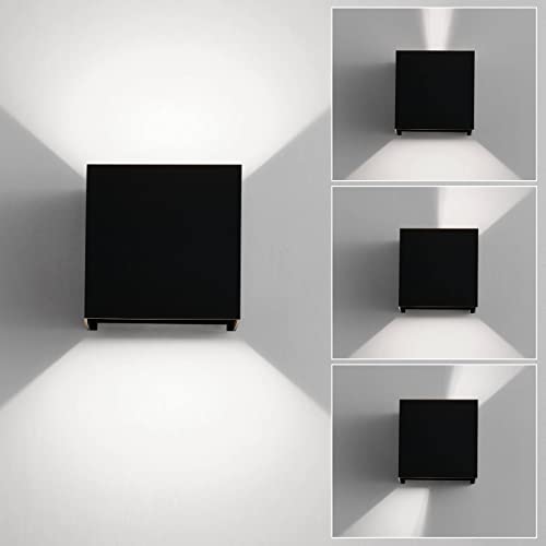 Outdoor Wall Sconces Wall Lighting 20W LED Wall Pack Light Adjustable Up Down Light Beam Waterproof Outdoor Wall Lights Exterior for Porch Patio Outdoor Porch Light 4.7 in. 6500K
