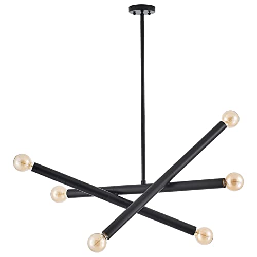 Black Sputnik Chandelier for Dining Room