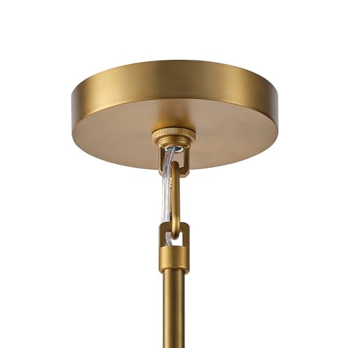 37 Inch Gold Amber Crystal Chandelier with 12 E12 Lights