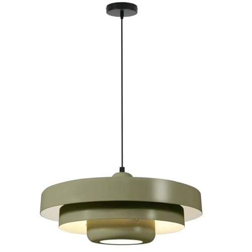 Large Olive Green Pendant Light