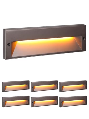 6 Pack 10.6 Inch 5CCT Low Voltage LED Step Lights (6 Count)