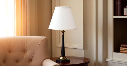 32630A Transitional Empire Shape Spider Construction Lamp Shade in Bone White