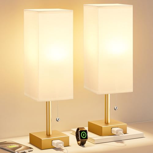 Bedside Lamp for Bedroom Set of 2 (2 Count)